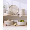 image:imageFamiware Annecy Plates and Bowls Sets 12 Pieces Dinnerware Sets Microwave and Dishwasher Safe Dishes Set for 4 Chip and Scratch Resistant GreyBlueCreamy White with Colorful Speckles