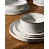 image:imageFamiware Annecy Plates and Bowls Sets 12 Pieces Dinnerware Sets Microwave and Dishwasher Safe Dishes Set for 4 Chip and Scratch Resistant GreyBlueGrayWhite