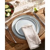 image:imageFamiware Annecy Plates and Bowls Sets 12 Pieces Dinnerware Sets Microwave and Dishwasher Safe Dishes Set for 4 Chip and Scratch Resistant GreyBlueGreyBlue