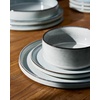 image:imageFamiware Annecy Plates and Bowls Sets 12 Pieces Dinnerware Sets Microwave and Dishwasher Safe Dishes Set for 4 Chip and Scratch Resistant GreyBlueGreyBlue