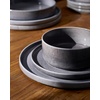 image:imageFamiware Annecy Plates and Bowls Sets 12 Pieces Dinnerware Sets Microwave and Dishwasher Safe Dishes Set for 4 Chip and Scratch Resistant GreyBlueMistyBlue