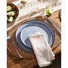 image:imageFamiware Annecy Plates and Bowls Sets 12 Pieces Dinnerware Sets Microwave and Dishwasher Safe Dishes Set for 4 Chip and Scratch Resistant GreyBlueReactive Blue