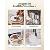 image:imageFamiware Annecy Plates and Bowls Sets 12 Pieces Dinnerware Sets Microwave and Dishwasher Safe Dishes Set for 4 Chip and Scratch Resistant GreyBlueWhite
