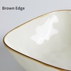 image:imagefamiware Large Pasta Bowls Set of 4 Ocean Round 85 Pasta Serving Bowl Large Dinner Bowls Kitchen Bowl Set Microwave and Dishwasher Safe Scratch Resistant Cappuccino WhiteVanilla White