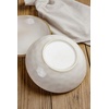 image:imagefamiware Large Pasta Bowls Set of 4 Ocean Round 85 Pasta Serving Bowl Large Dinner Bowls Kitchen Bowl Set Microwave and Dishwasher Safe Scratch Resistant Cappuccino WhiteCappuccino White