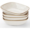 image:imagefamiware Large Pasta Bowls Set of 4 Ocean Round 85 Pasta Serving Bowl Large Dinner Bowls Kitchen Bowl Set Microwave and Dishwasher Safe Scratch Resistant Cappuccino WhiteCappuccino White
