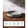 image:imagefamiware Mercury Pasta Bowls Set of 6 33 oz Large Salad Bowls Ceramic Pasta Plates Bowls Serving Bowls for Kitchen Microwave amp Dishwasher Safe CharcoalDark Gray