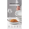 image:imagefamiware Mercury Pasta Bowls Set of 6 33 oz Large Salad Bowls Ceramic Pasta Plates Bowls Serving Bowls for Kitchen Microwave amp Dishwasher Safe CharcoalWhite