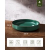 image:imagefamiware Mercury Pasta Bowls Set of 6 33 oz Large Salad Bowls Ceramic Pasta Plates Bowls Serving Bowls for Kitchen Microwave amp Dishwasher Safe CharcoalDark Green