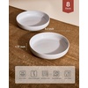 image:imagefamiware Milkyway 33 oz Bowl Set Pasta Bowls Set of 6 Salad Bowls Double Reactive Glaze Sturdy amp Stackable Ideal for Housewarming Festivals Matcha Green with SpecklesLight Gray