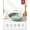 image:imagefamiware Milkyway 33 oz Bowl Set Pasta Bowls Set of 6 Salad Bowls Double Reactive Glaze Sturdy amp Stackable Ideal for Housewarming Festivals Matcha Green with SpecklesLight Green