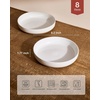 image:imagefamiware Milkyway 33 oz Bowl Set Pasta Bowls Set of 6 Salad Bowls Double Reactive Glaze Sturdy amp Stackable Ideal for Housewarming Festivals Matcha Green with SpecklesWhite