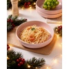 image:imagefamiware Milkyway 33 oz Bowl Set Pasta Bowls Set of 6 Salad Bowls Double Reactive Glaze Sturdy amp Stackable Ideal for Housewarming Festivals Matcha Green with SpecklesLight Pink