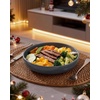 image:imagefamiware Milkyway 33 oz Bowl Set Pasta Bowls Set of 6 Salad Bowls Double Reactive Glaze Sturdy amp Stackable Ideal for Housewarming Festivals Matcha Green with SpecklesDark Gray