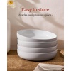 image:imagefamiware Milkyway 33 oz Bowl Set Pasta Bowls Set of 6 Salad Bowls Double Reactive Glaze Sturdy amp Stackable Ideal for Housewarming Festivals Matcha Green with SpecklesLight Gray