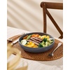 image:imagefamiware Milkyway 33 oz Bowl Set Pasta Bowls Set of 6 Salad Bowls Double Reactive Glaze Sturdy amp Stackable Ideal for Housewarming Festivals Matcha Green with SpecklesDark Gray