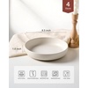 image:imagefamiware Milkyway 33 oz Bowl Set Pasta Bowls Set of 6 Salad Bowls Double Reactive Glaze Sturdy amp Stackable Ideal for Housewarming Festivals Matcha Green with SpecklesDark Charcoal  White