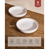 image:imagefamiware Milkyway 33 oz Bowl Set Pasta Bowls Set of 6 Salad Bowls Double Reactive Glaze Sturdy amp Stackable Ideal for Housewarming Festivals Matcha Green with SpecklesWhite Thread