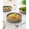 image:imagefamiware Milkyway 33 oz Bowl Set Pasta Bowls Set of 6 Salad Bowls Double Reactive Glaze Sturdy amp Stackable Ideal for Housewarming Festivals Matcha Green with SpecklesMatcha Green with Speckles