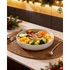 image:imagefamiware Milkyway 33 oz Bowl Set Pasta Bowls Set of 6 Salad Bowls Double Reactive Glaze Sturdy amp Stackable Ideal for Housewarming Festivals Matcha Green with SpecklesWhite