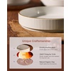 image:imagefamiware Star 75 Pasta Bowls Set Salad Bowl Set of 8 Double Reactive Glaze Stackable Ideal for Your Friend for Housewarming Festivals Cappuccino WhiteWhite