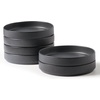 image:imagefamiware Star 75 Pasta Bowls Set Salad Bowl Set of 8 Double Reactive Glaze Stackable Ideal for Your Friend for Housewarming Festivals Cappuccino WhiteDark Charcoal  Full Glaze Matte