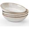 image:imagefamiware Large Pasta Bowls Set of 4 Ocean Round 85 Pasta Serving Bowl Large Dinner Bowls Kitchen Bowl Set Microwave and Dishwasher Safe Scratch Resistant Cappuccino WhiteCappuccino White