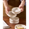 image:imagefamiware Star Soy Sauce Dish Ceramic Dipping Bowls Set of 6 4 oz Individual Dip Sauce CupsBowlsDishesPlates Small Serving Bowl for Side Dishes Dessert Ice Cream Condiments Sushi  Deep ForestWhite
