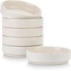 image:imagefamiware Star Soy Sauce Dish Ceramic Dipping Bowls Set of 6 4 oz Individual Dip Sauce CupsBowlsDishesPlates Small Serving Bowl for Side Dishes Dessert Ice Cream Condiments Sushi  Deep ForestMatte White