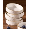 image:imagefamiware Star Soy Sauce Dish Ceramic Dipping Bowls Set of 6 4 oz Individual Dip Sauce CupsBowlsDishesPlates Small Serving Bowl for Side Dishes Dessert Ice Cream Condiments Sushi  Deep ForestWhite