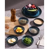 image:imagefamiware Star Soy Sauce Dish Ceramic Dipping Bowls Set of 6 4 oz Individual Dip Sauce CupsBowlsDishesPlates Small Serving Bowl for Side Dishes Dessert Ice Cream Condiments Sushi  Deep ForestNebulas Blue