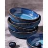 image:imagefamiware Star Soy Sauce Dish Ceramic Dipping Bowls Set of 6 4 oz Individual Dip Sauce CupsBowlsDishesPlates Small Serving Bowl for Side Dishes Dessert Ice Cream Condiments Sushi  Deep ForestStarry Blue