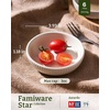 image:imagefamiware Star Soy Sauce Dish Ceramic Dipping Bowls Set of 6 4 oz Individual Dip Sauce CupsBowlsDishesPlates Small Serving Bowl for Side Dishes Dessert Ice Cream Condiments Sushi  Deep ForestMatte White