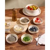 image:imagefamiware Star Soy Sauce Dish Ceramic Dipping Bowls Set of 6 4 oz Individual Dip Sauce CupsBowlsDishesPlates Small Serving Bowl for Side Dishes Dessert Ice Cream Condiments Sushi  Deep ForestWhite